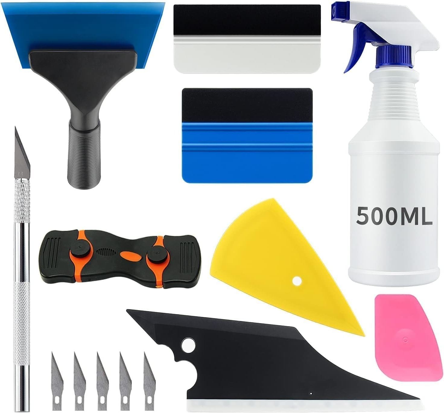 Professional Car Window Tint Tools Kit 9 Pieces for Easy Application