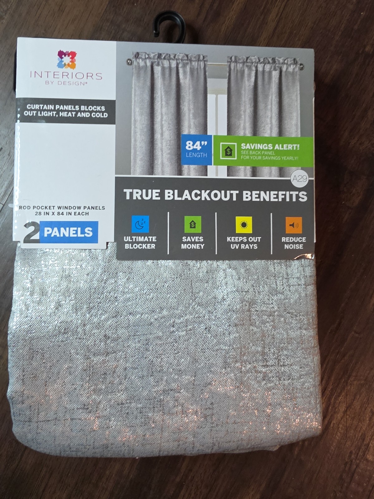 True Blackout Window Panel 84×28 Interior By Design 2 Panels Energy Efficiency