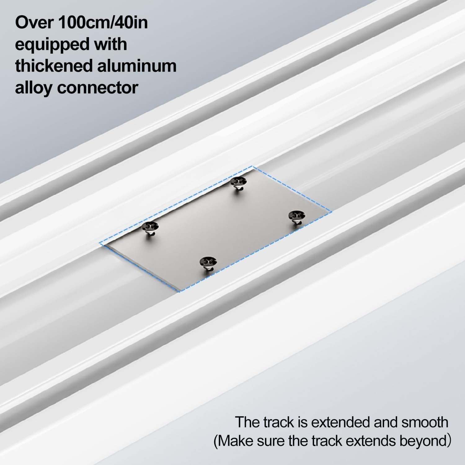 Double Row Curtain Track Ceiling Mounted, Silent Heavy Duty Curtain Track System