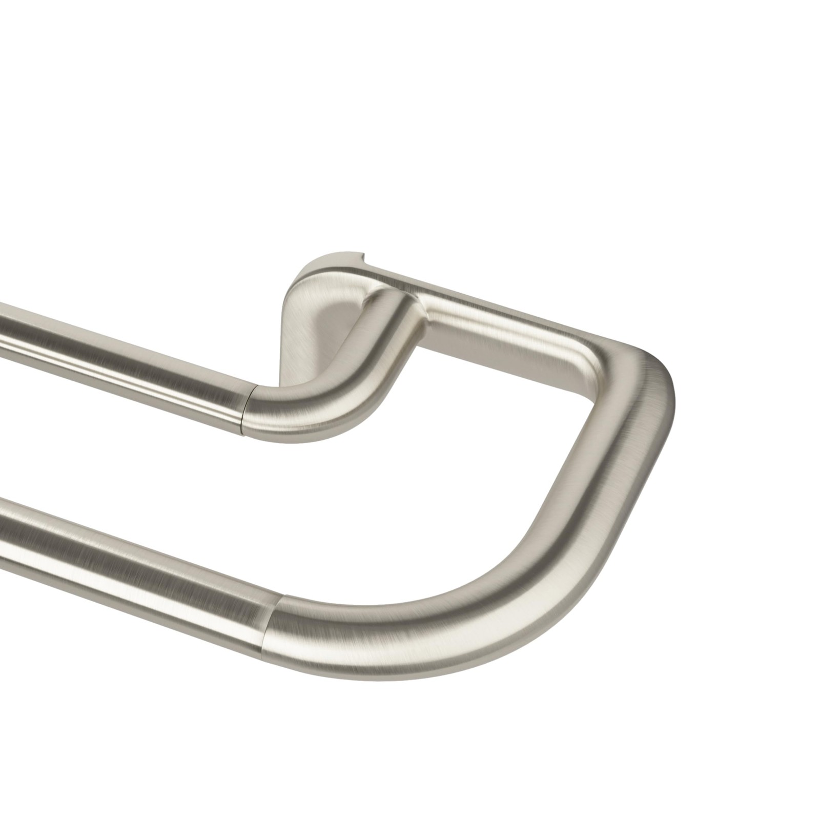 Umbra Twilight Double Curtain Rod Set – Wrap Around 66″ to 144″, Nickel