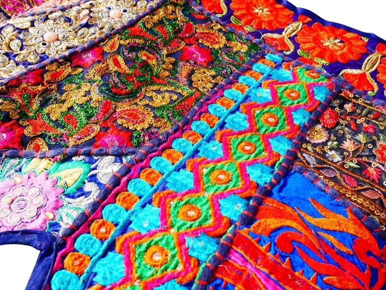 2 Meter Large Indian Toran Boho Wall Tapestry Indian Entrance Decor Door Hanging