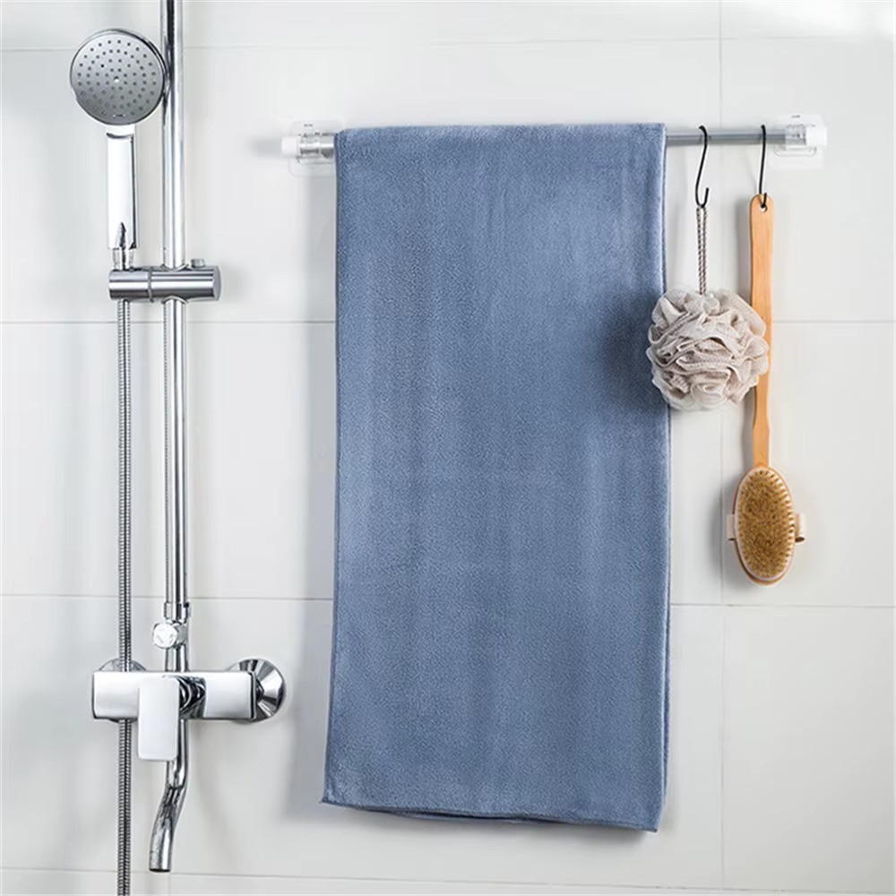 Self Adhesive Curtain Rod Holder Clips Punch Free Wall Hooks 2/4/8PCS USA