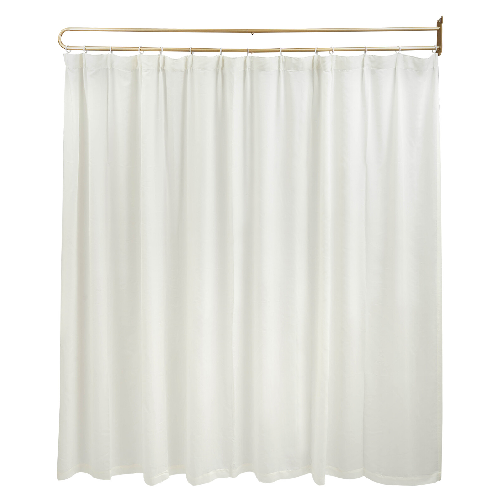 200cm Curtain Rod U-shaped Long Rod W/gauze Curtain Privacy Partition Protection