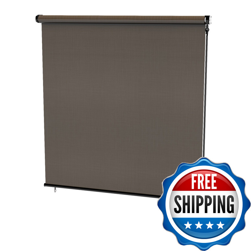 Radiance 0371648 Cordless Exterior Solar Shade Coconut Brown 48X72