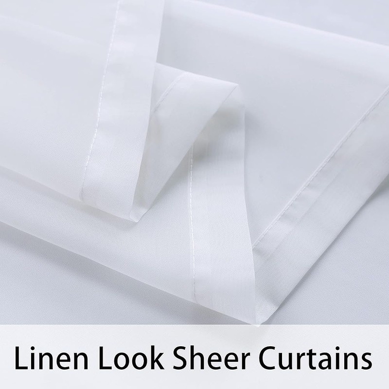 Outdoor Sheer Curtains Set 2 Panels Waterproof Privacy Drapes Patio Gazebo New