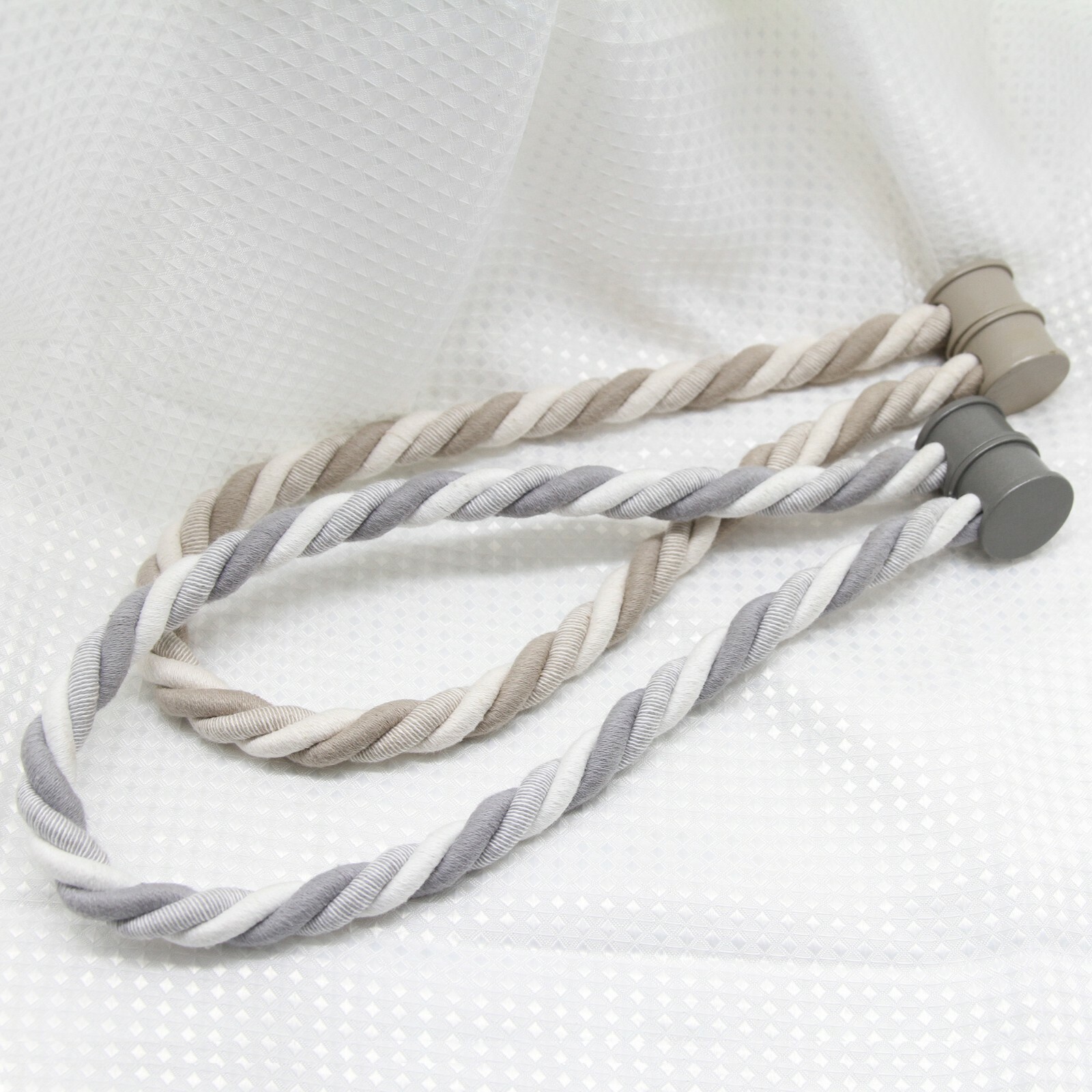 Magnetic Braided Cord Curtain Tieback – Durable Woven Design for Easy Use