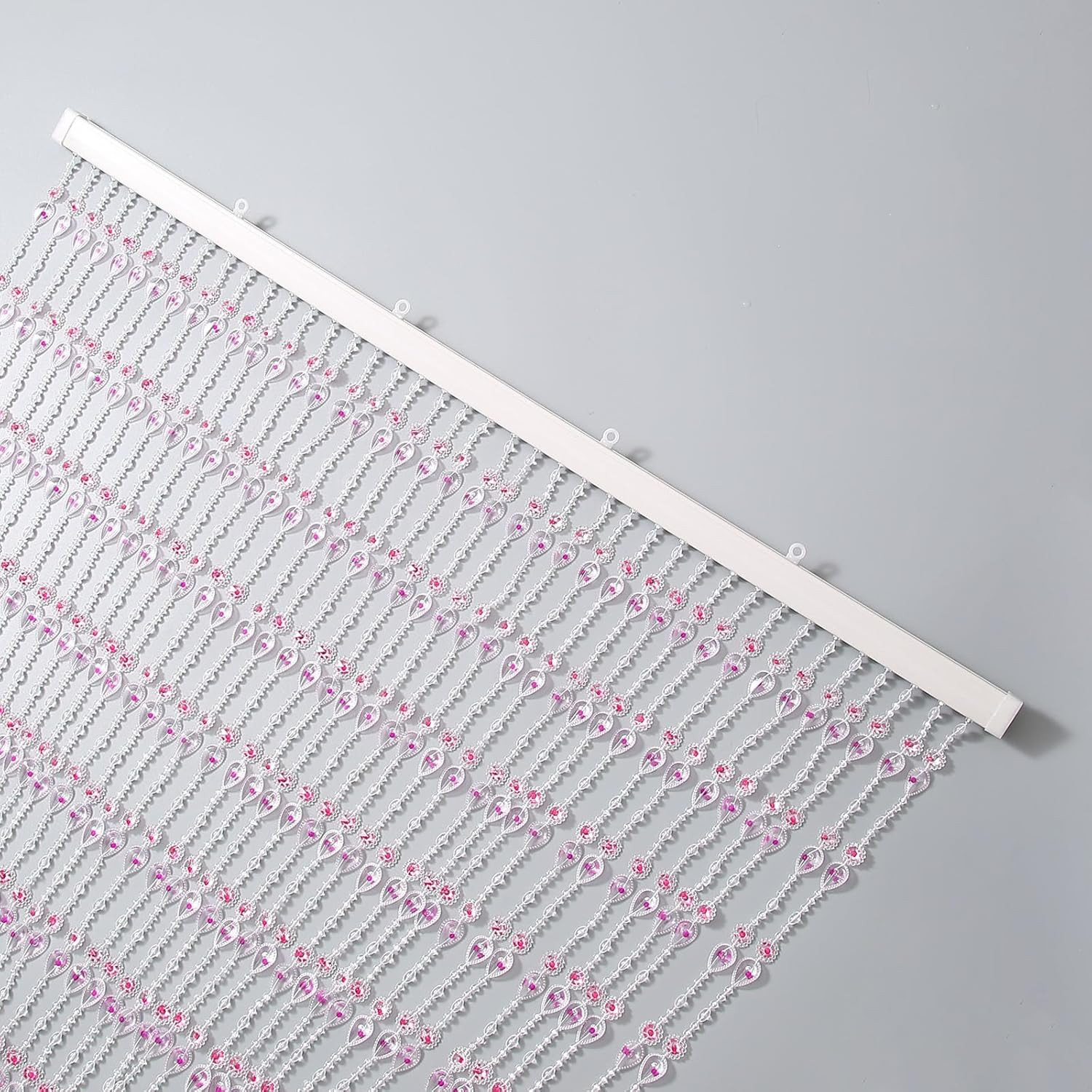 Violet Beaded Curtain Panel for Doorway, Window, or Room Divider – 36×72 Inch