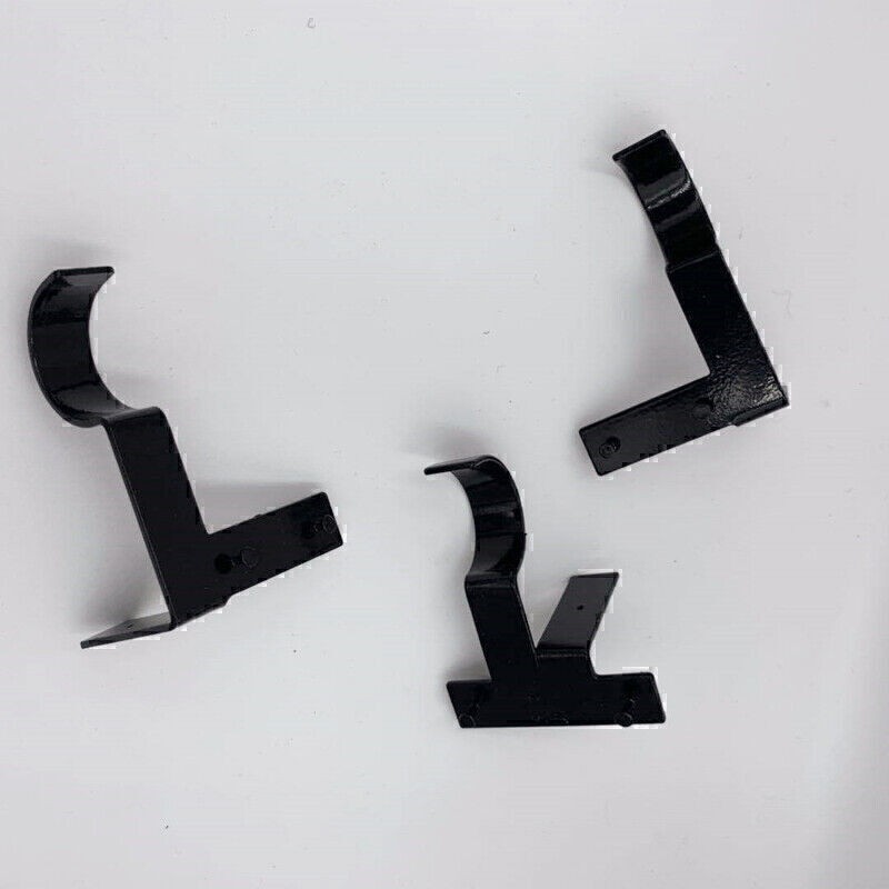 2/3 PCS Single Hook Curtain Rod Holders Brackets Hangers Into Window Frame