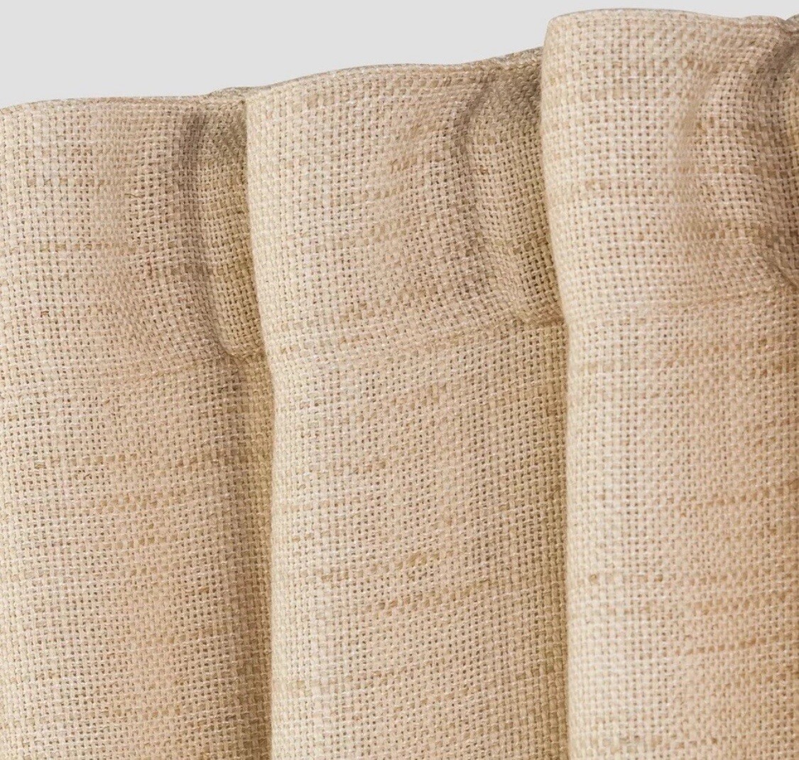 Threshold Textured Light Weave Curtain Panel – Wheat – 95 x 54