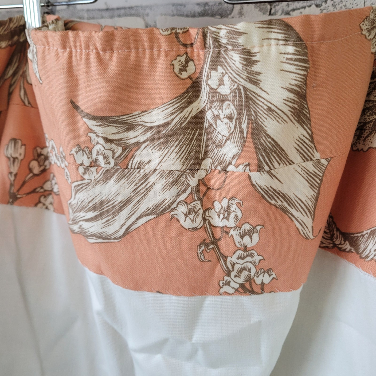 Custom Curtain 2 Panels Lined 107″ Long Drapery P Kaufmann Floradora 100% Cotton