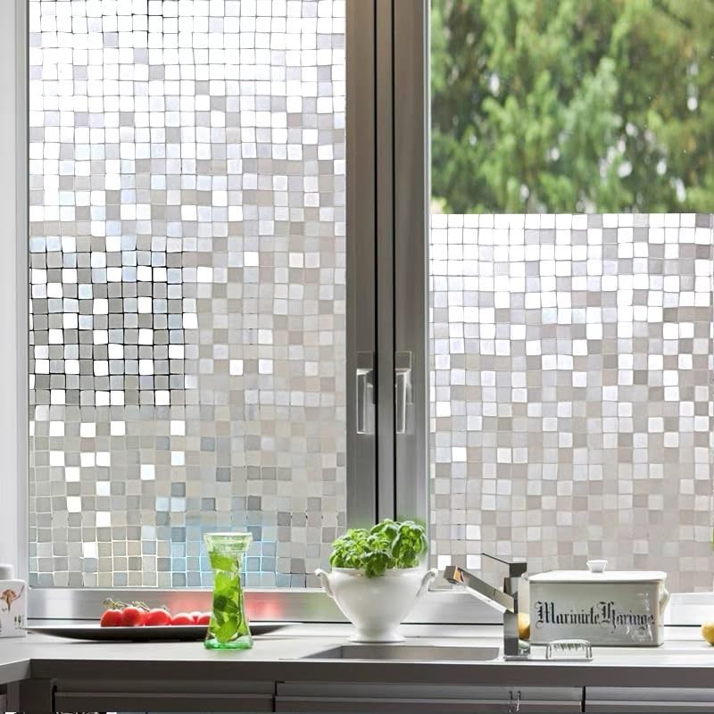 Niviy Window Privacy Film, Decorative Window Clings, UV Blocking Window Cover…