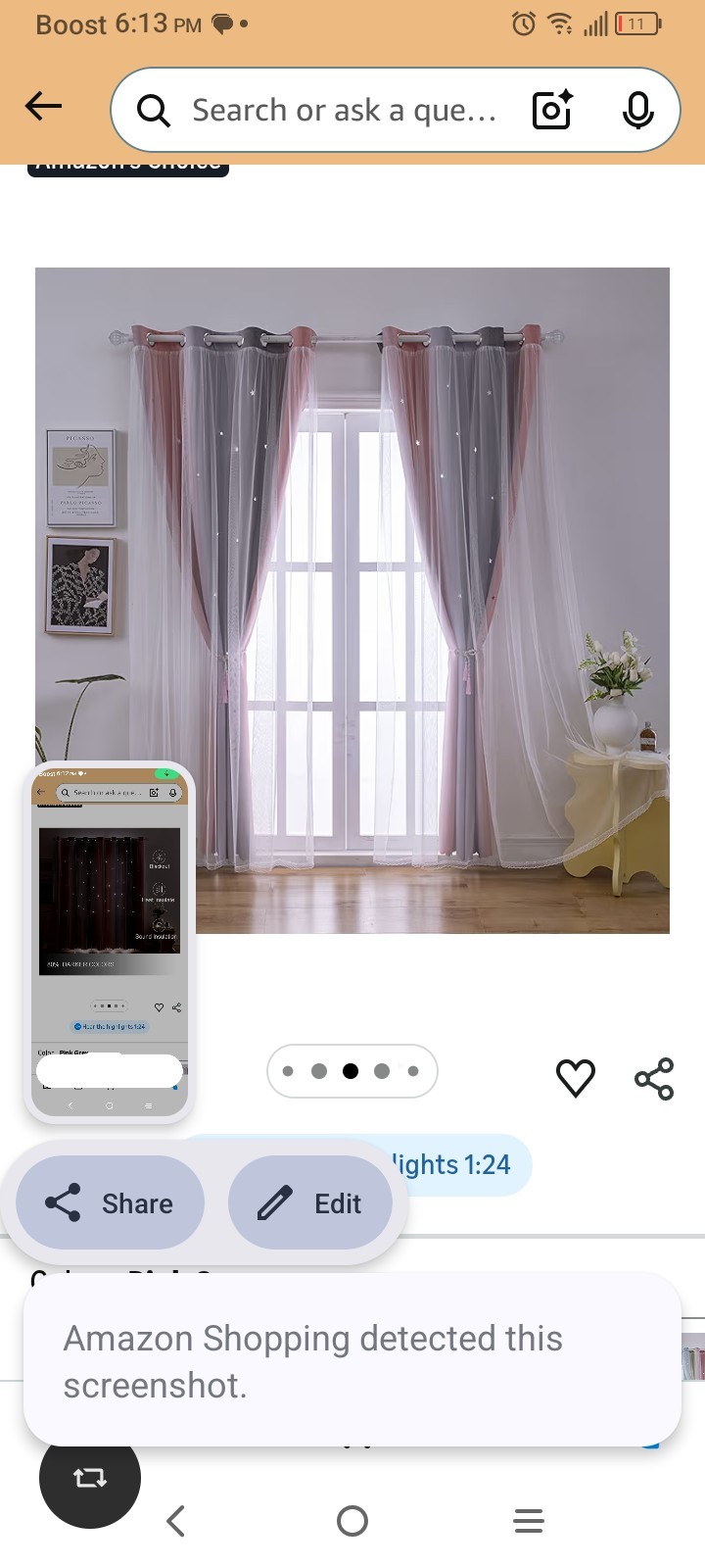 Pink And Grey Ombre Curtains