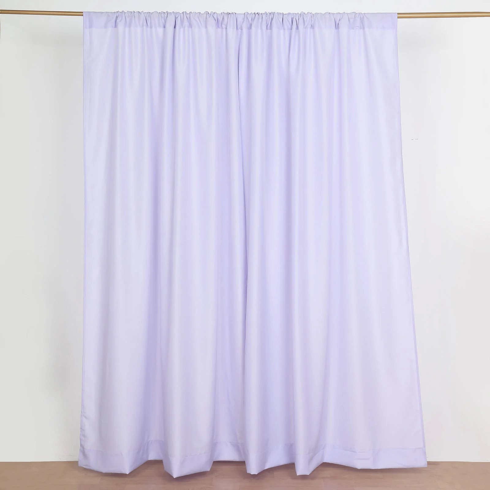 LAVENDER 2 Drapery Panels 8 ft Polyester Backdrop CURTAINS Rod Pockets Party
