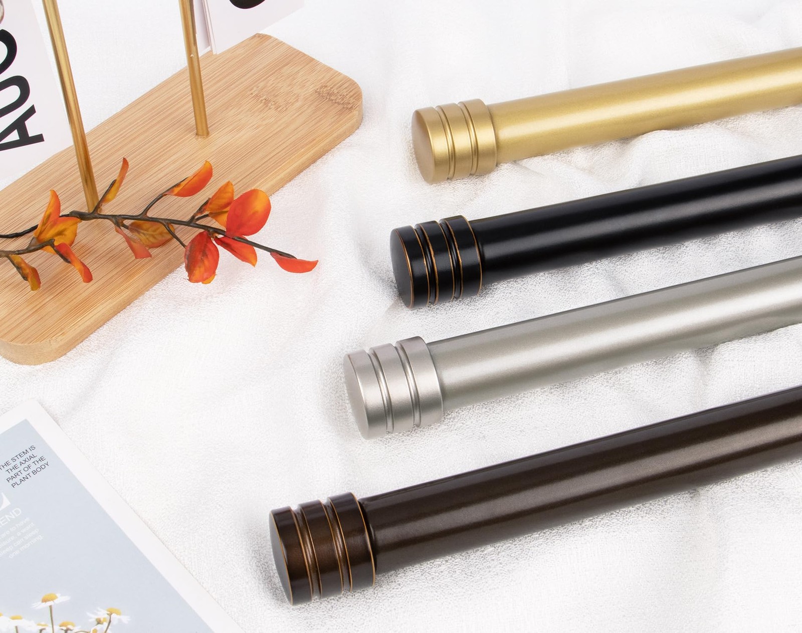 TONIAL1 Inch Double Curtain Rods 140 to 195 Inches, Heavy Duty Decorative Lon…