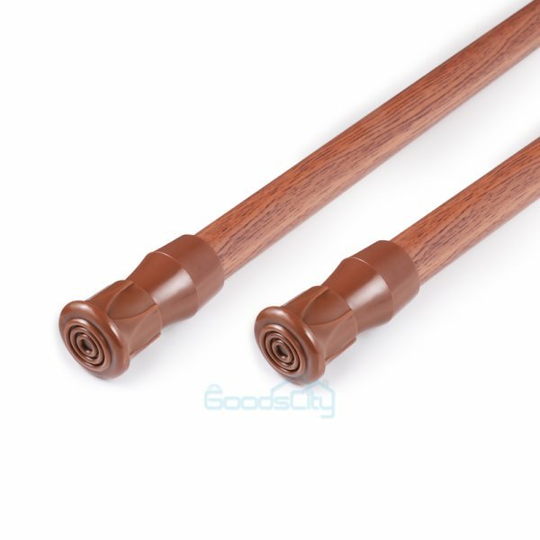 2/4X Adjustable Spring Tension Curtain Rod 23-44in for Window, Kitchen, Bathroom