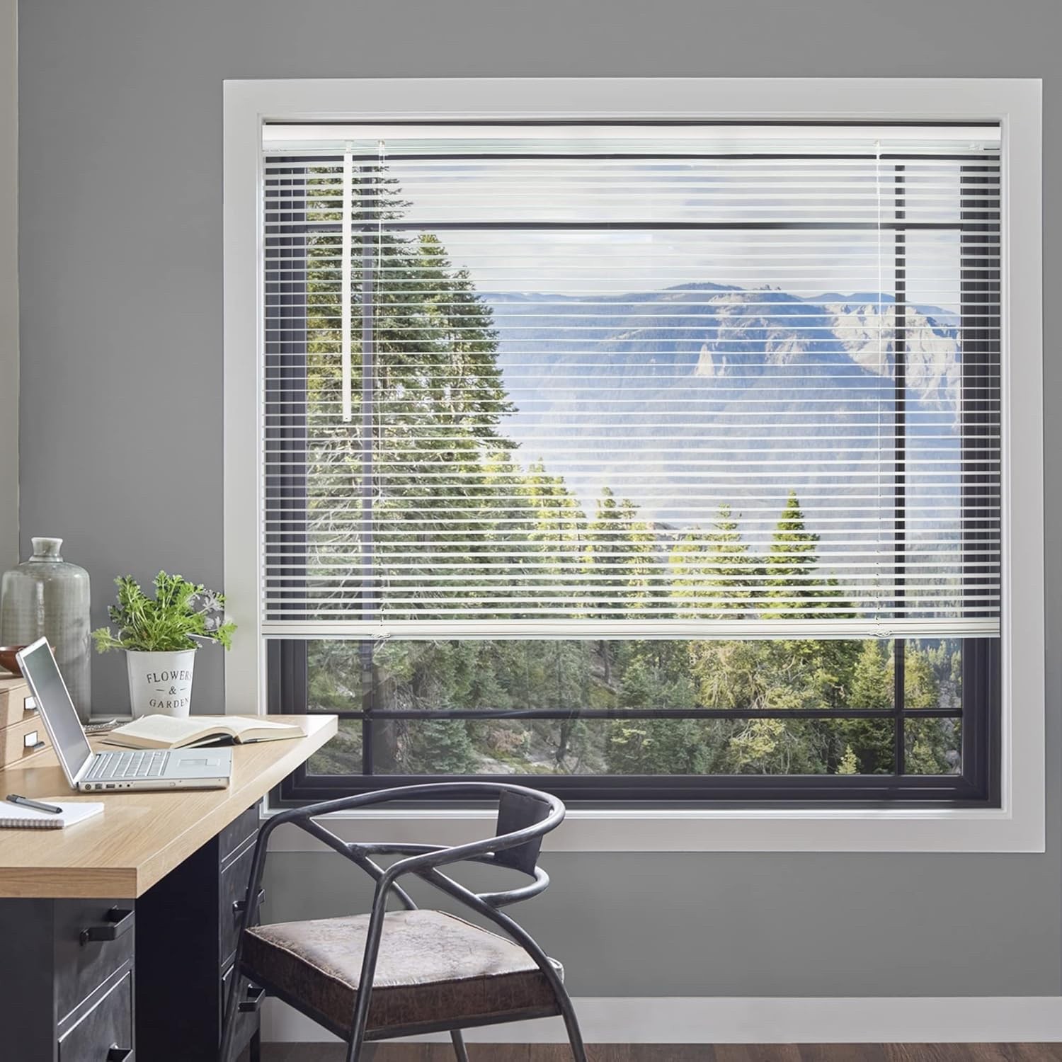 CHICOLOGY Blinds for Windows Mini Blinds 31 x 64 Gloss White