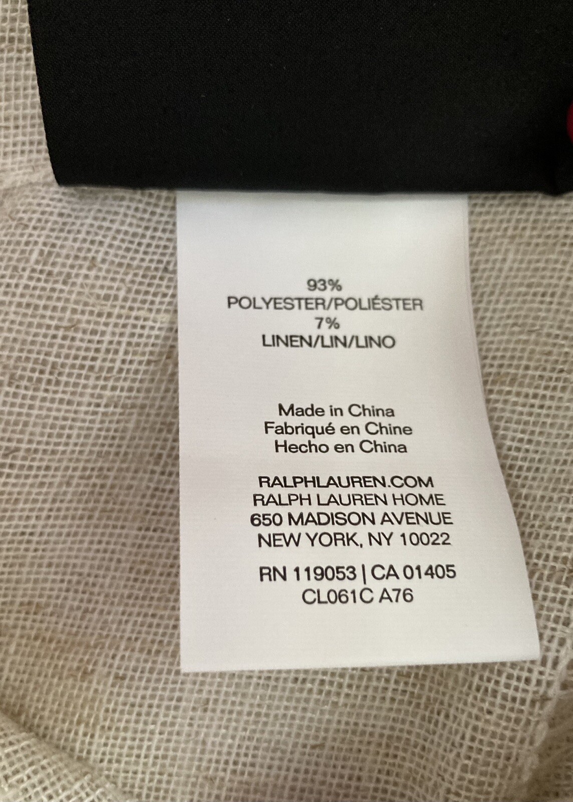 4 Ralph Lauren Back Tab Panels Curtains Hamilton Linen Natural Beige 54″ x 84″