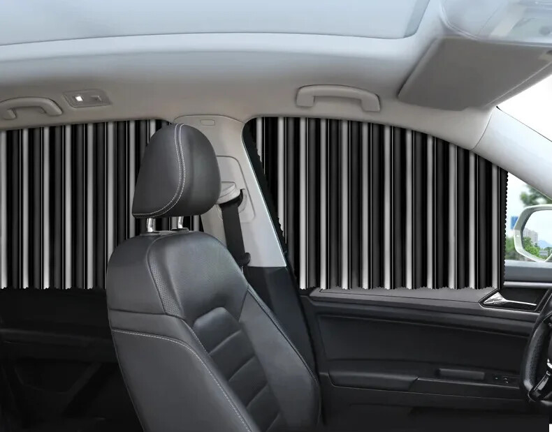 Car Sunshade Curtain Magnets Universal Front Rear Side Window Shades Curtains