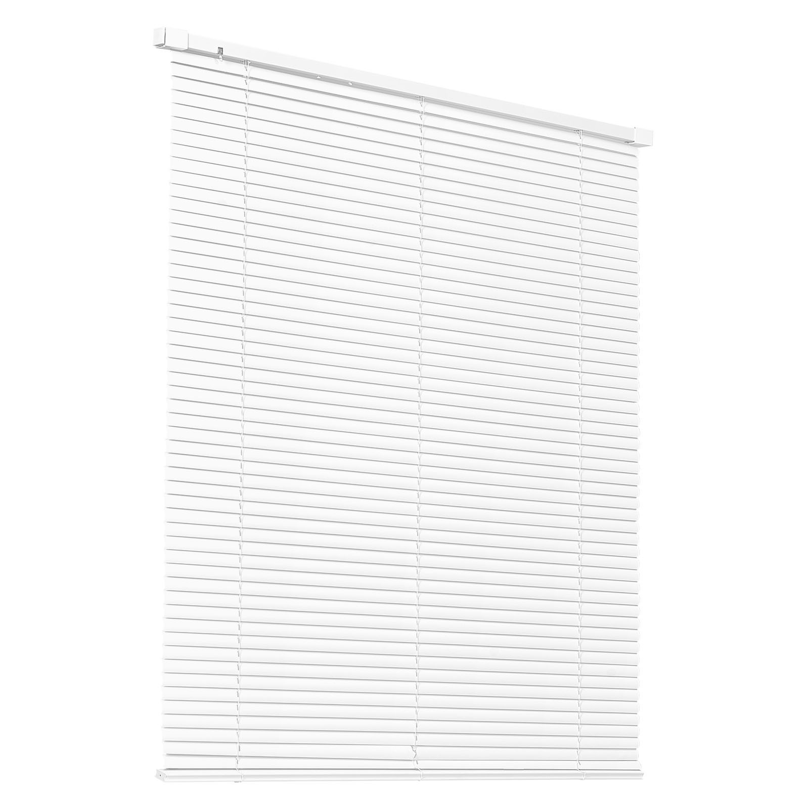 Mini Blinds 43.3″ W x 48″ H 1″ Slat Cordless Light Filtering No-Drill Mini Blind