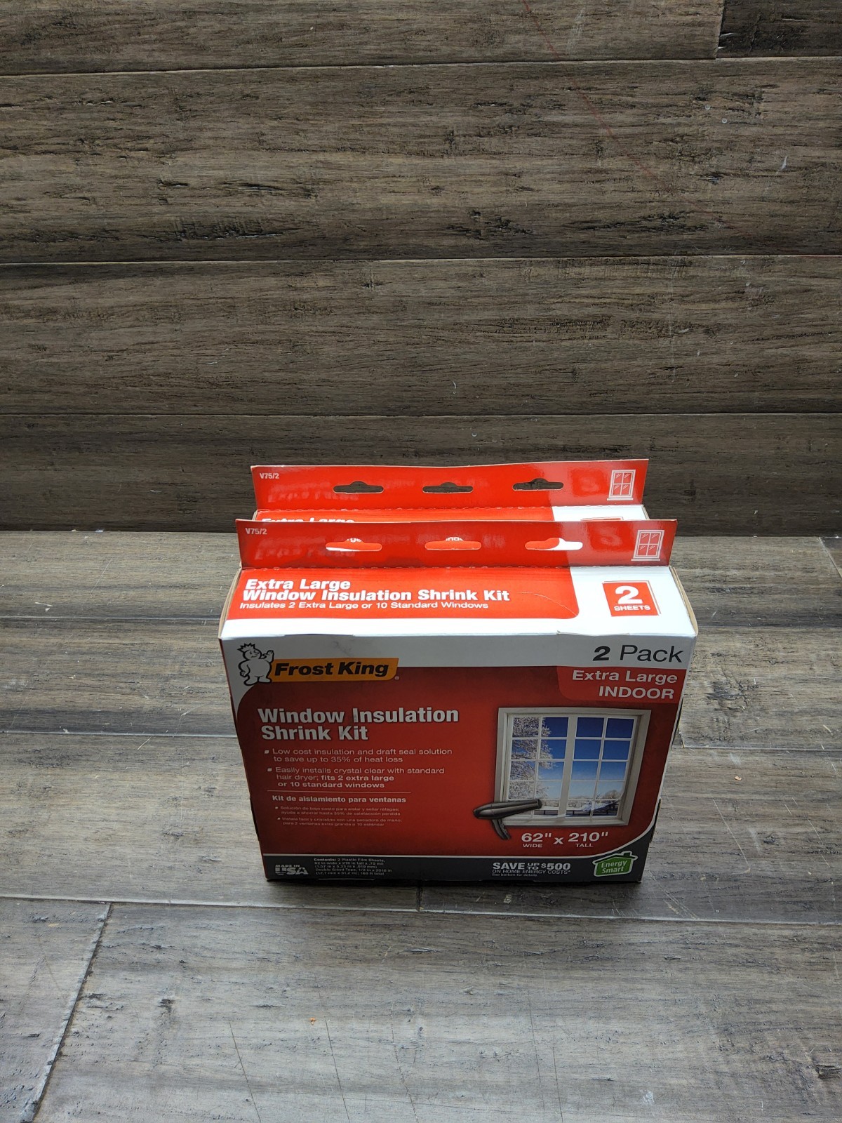 62 In. X 210 In. Polyurethane Extra-Large Shrink Window Insulation 2 BOXES
