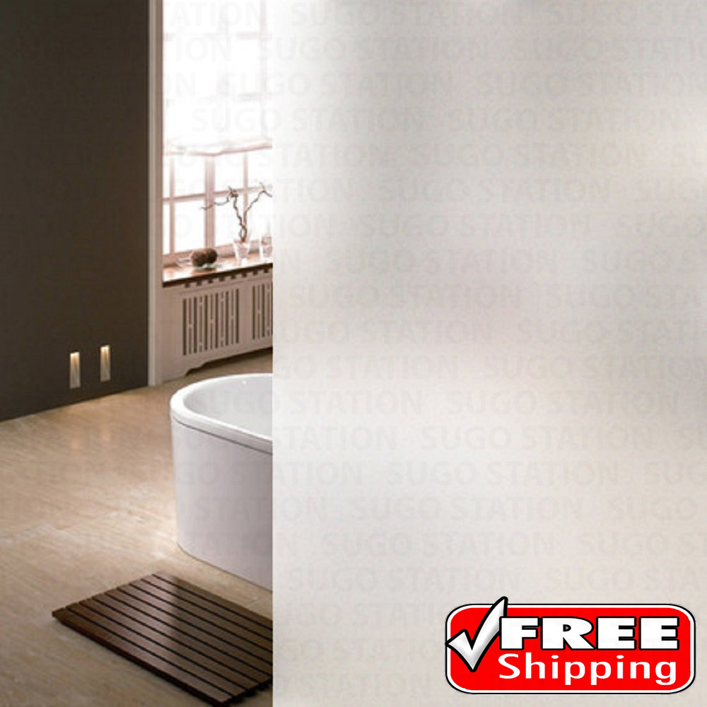 24″x6FT Home/Office Privacy White Frosted Window Tint Glass Self Adhesive Film