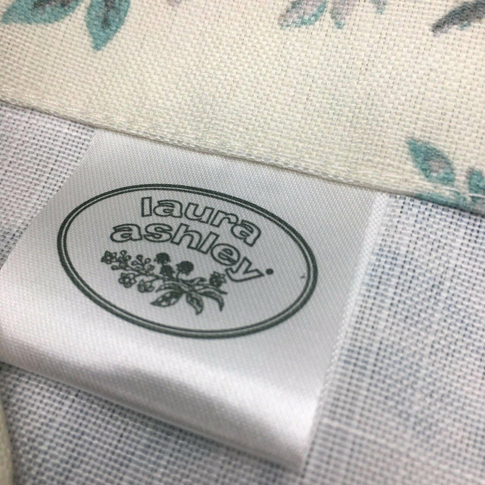 Laura Ashley Belvedere Peacock 2 Window Curtain Panel Set Blue Turquoise 38×96