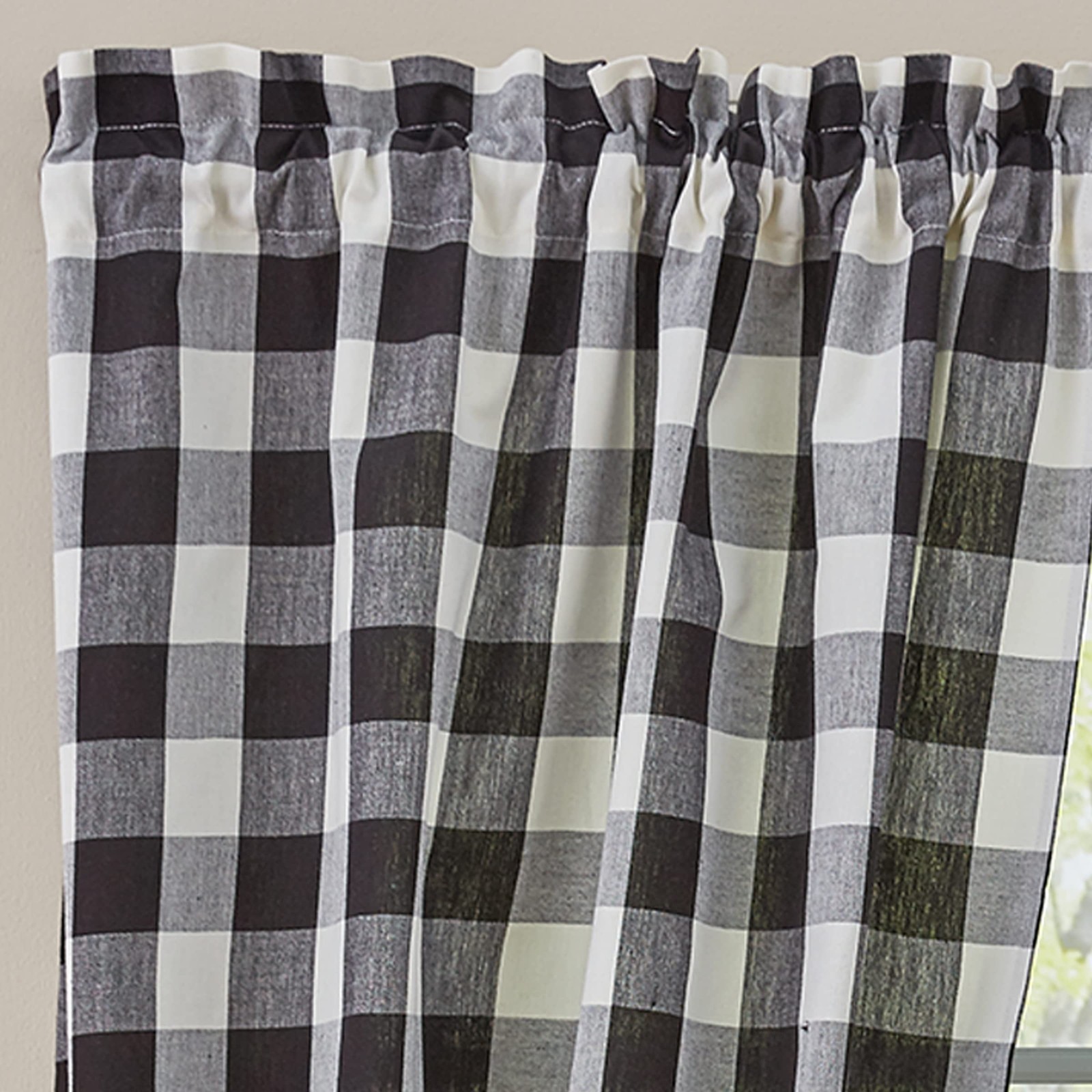 Park Designs Black 72″W x 63″L (Pack of 2), Buffalo Check 63″ & Cream