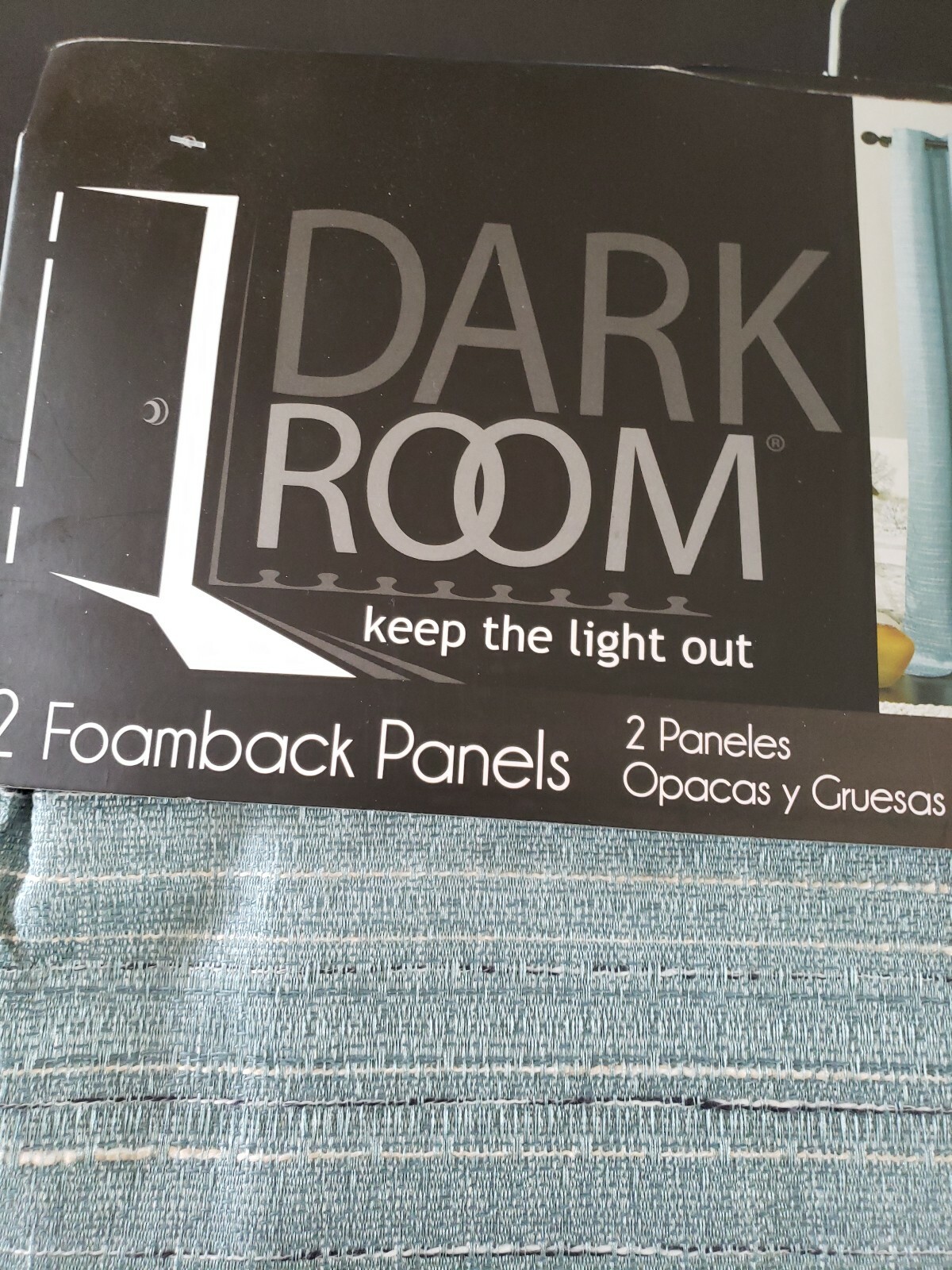 LIVINGSTON DARK ROOM 2-Foamback panels 38″ X 96″ in (BLUE)