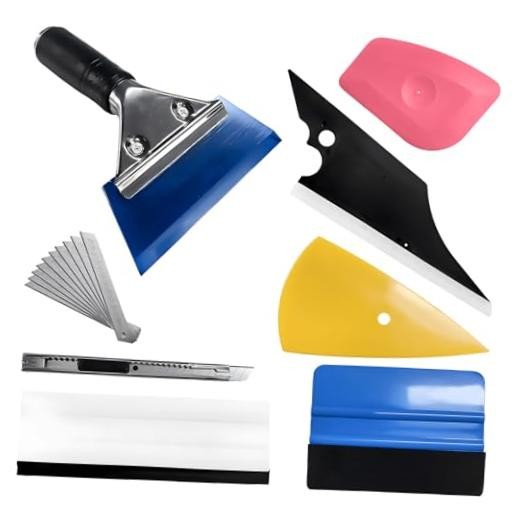 8 PCS Vinyl Wrap Tool Window Tint Kit, Auto Glass Protective Film Application