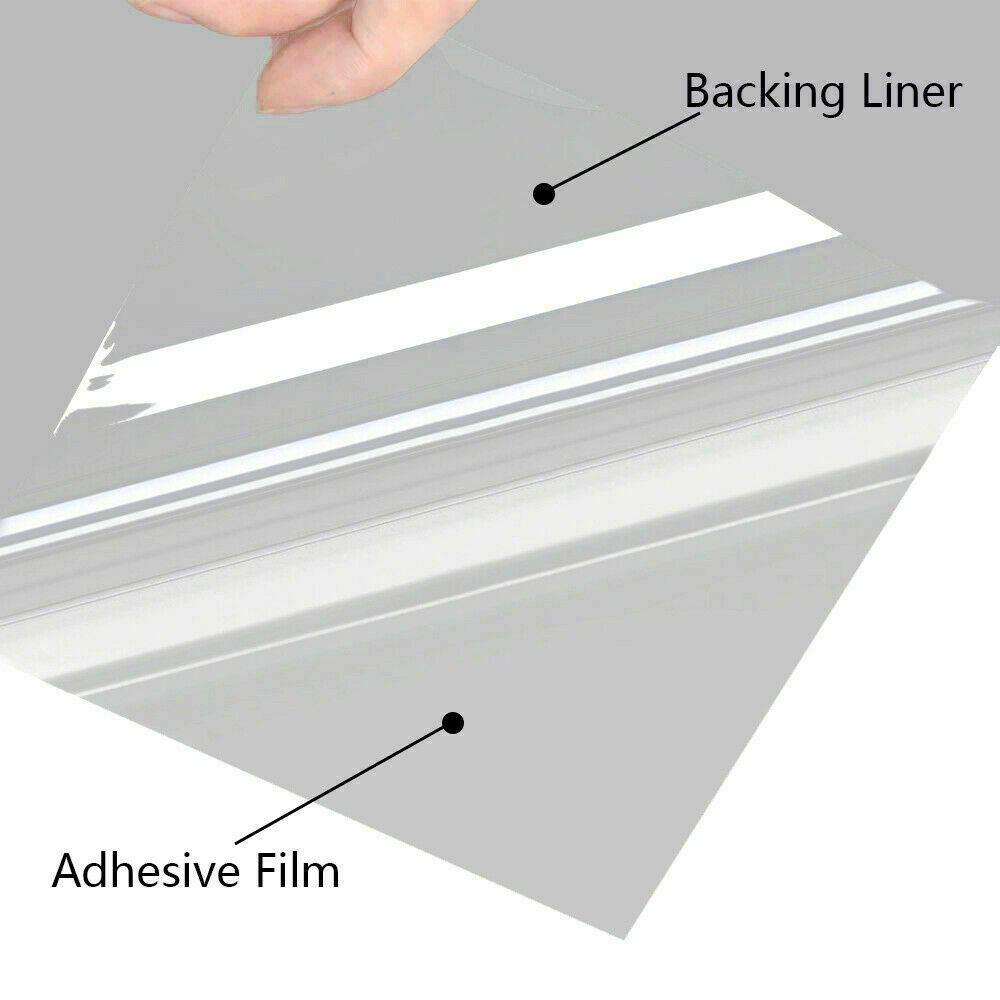 4Mil Security Window Film Adhesive Anti-Shatter for Home Office Car Multi-Size