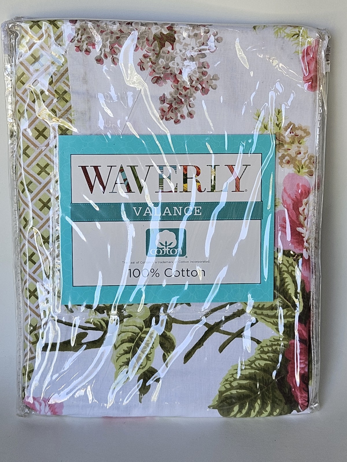 Waverly EMMA’S GARDEN Curtain Panel BLOSSOM Cottagecore Pink Rose Floral 52×84