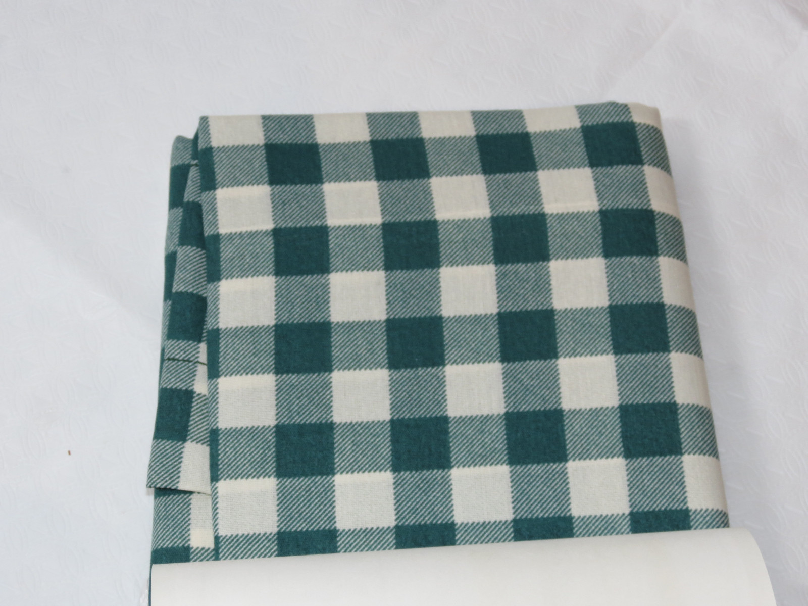 Top Treatment Hunter Green Plaid Bedford #1249 One Balloon Valance USA Made NEW
