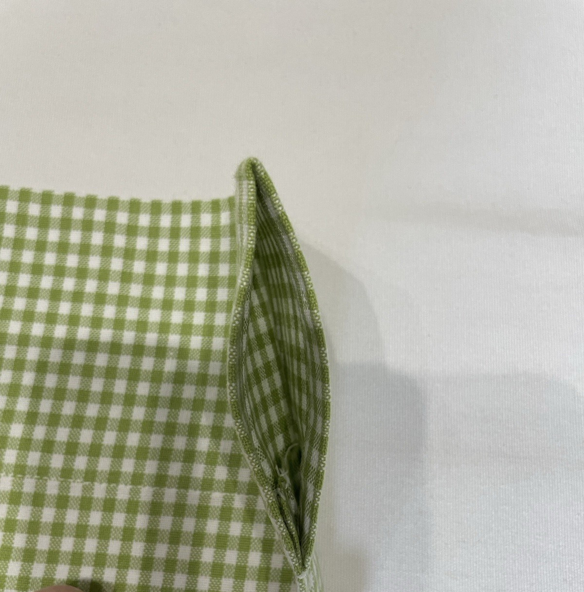 New Pottery Barn Kids Green & White Cotton Curtains 44×63″ Pair Open Package