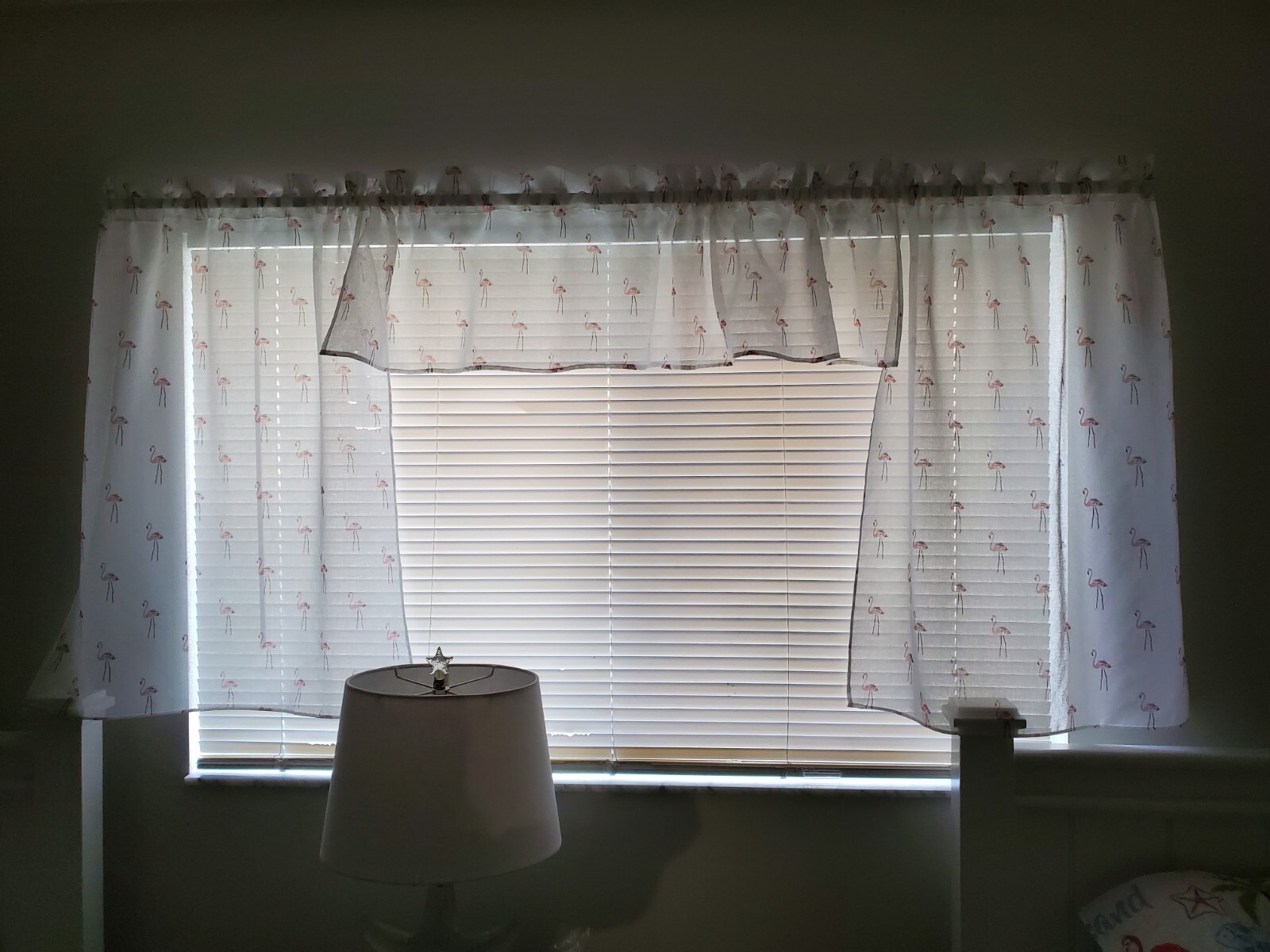 Flamingo Print Drapes