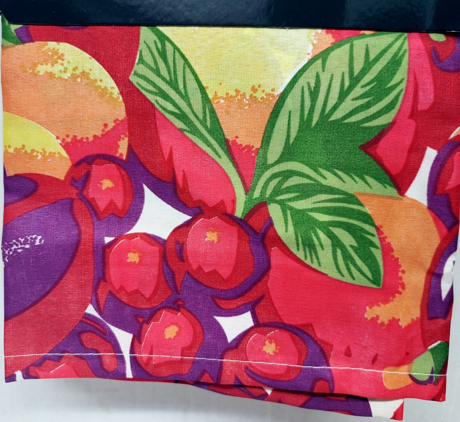 3pc. Kitchen Curtains Set:2 Tiers(30″x36″)& Swag(60″x36″)FRUITS,ORANGE PUNCH,EHF