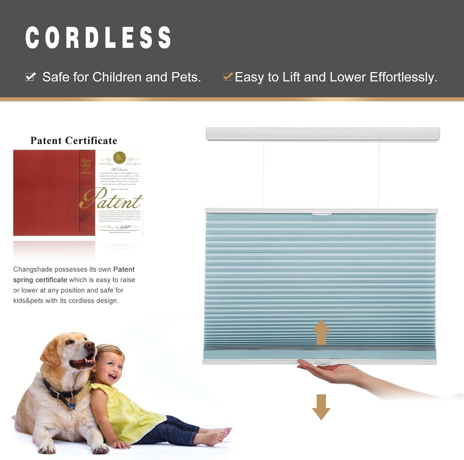 CUSTOM CUT Light Filtering Honeycomb Cordless Top Down Bottom Up Cellular Blinds