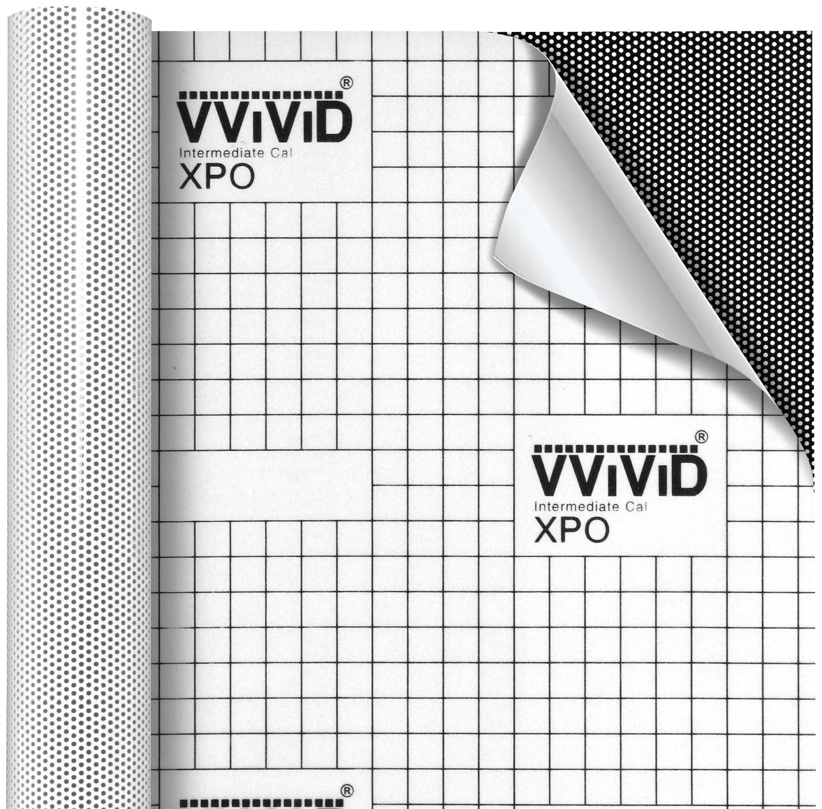 VViViD One-Way Perforated Vinyl Privacy Window Film Adhesive 2ft x 54″, Black