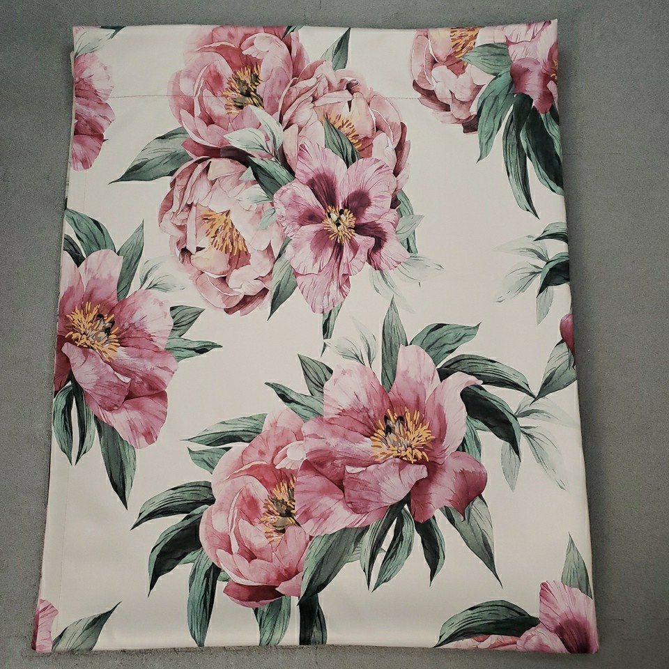 Pink Floral Print Curtain 51″x62″ Single Panel Blackout Drapes Design Art