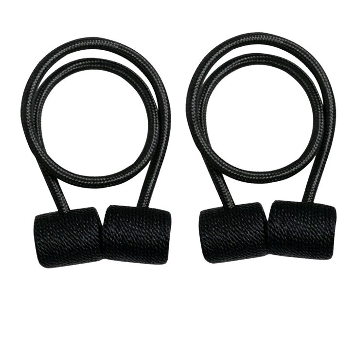2pc Black Nylon Curtain/Drapes Strong Magnetic Tieback Holders ▪︎ Home Travel RV