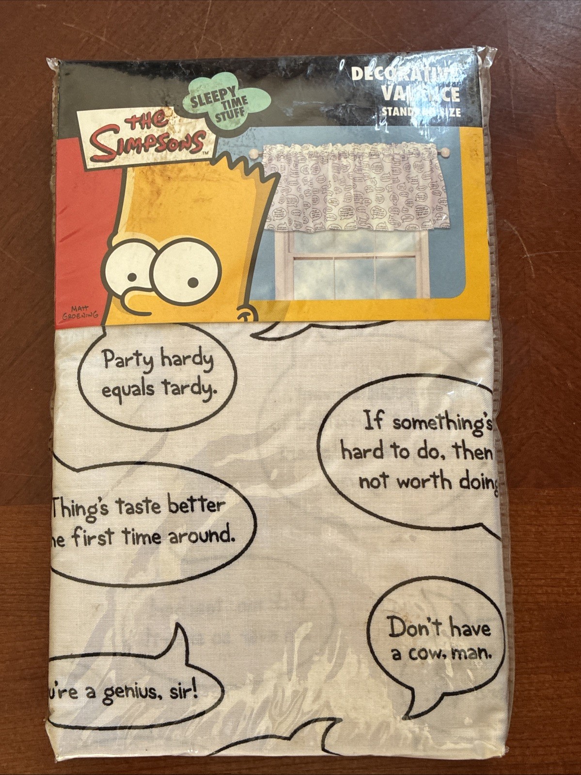 2004 The Simpsons Decorative Valance Standard Size 84″ x 15″ Brand New