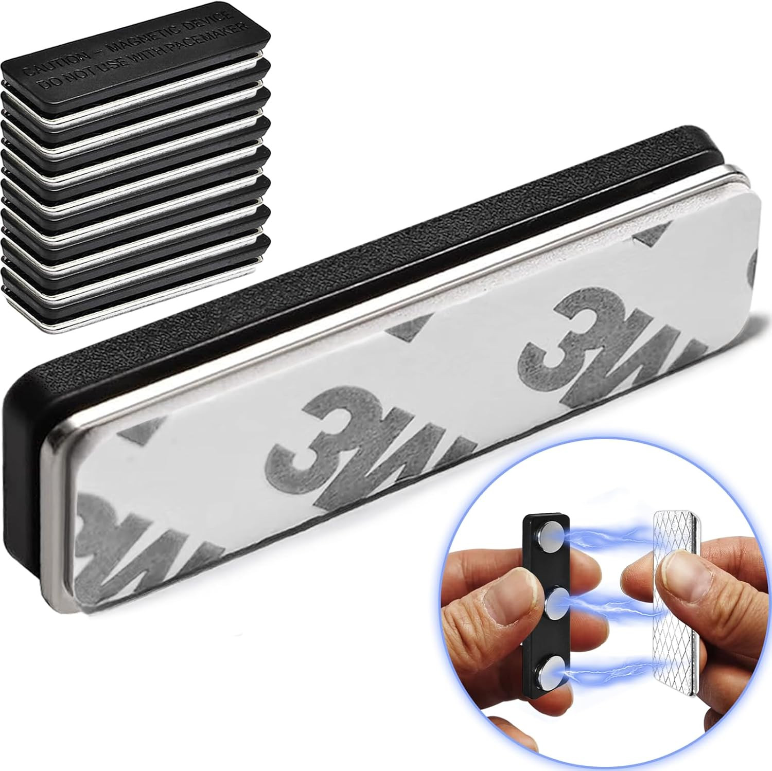 Curtain Magnets Closure with Adhesive for Blackout Curtains, Magnetic Curtain Cl