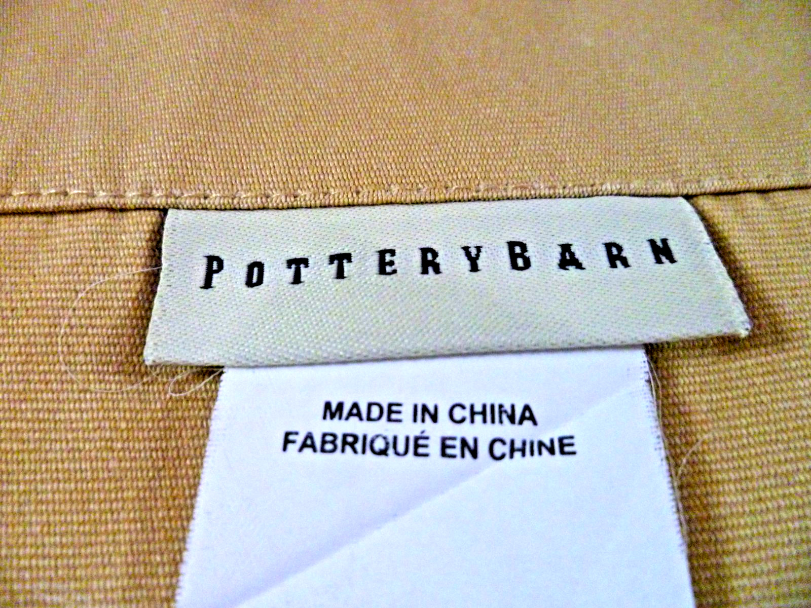 2 POTTERY BARN Panel Curtain Drape Golden Yellow Unlined Cotton 50×96 (See Desc)