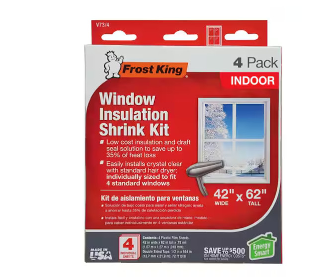 E/O Indoor Window Insulation Kit (4 per Pack)