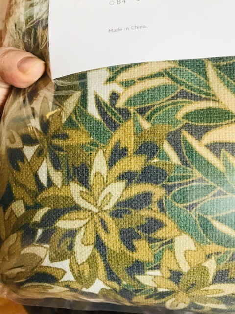 Ballard Designs Fenton Floral Drape Olive Green 50x 84 Curtain Just One New🦩