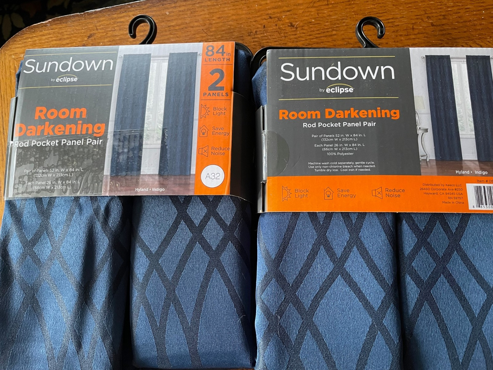 Sundown By Eclipse Rod Pocket Room Darkening Curtain 26″x84″ (x 2)