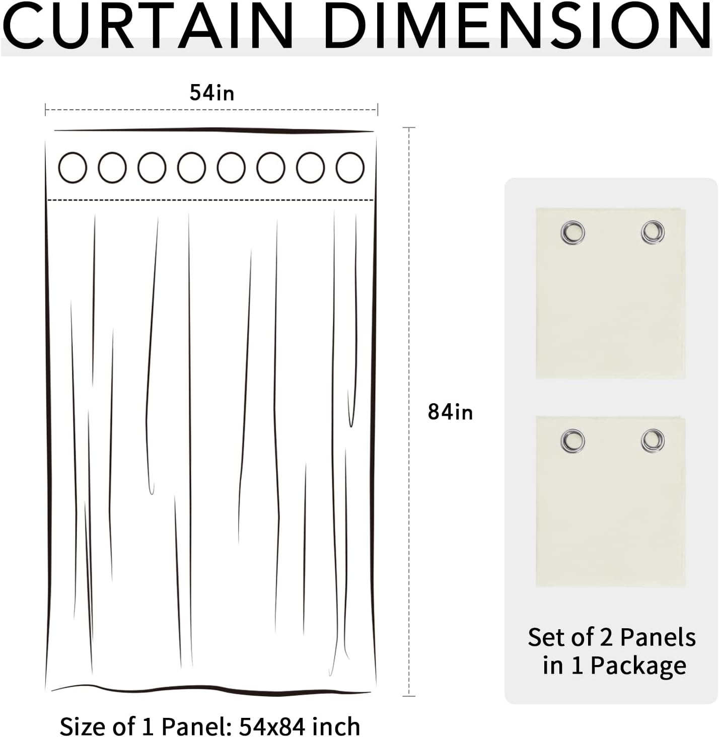 Easy-Going 100% Waterproof Outdoor Curtains Windproof Weatherproof Porch Curtain
