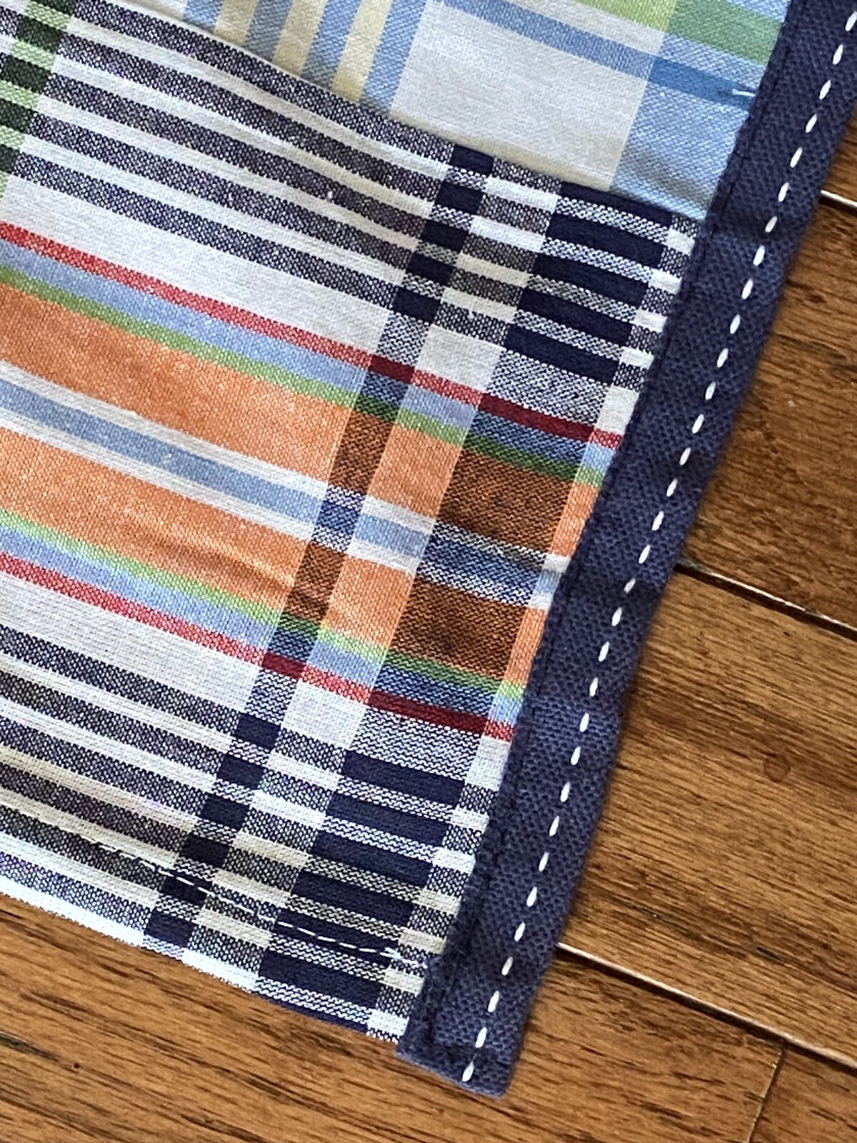 5 PAIRS POTTERY BARN KIDS MADRAS PLAID PATCHWORK COTTON BLACKOUT CURTAINS 44×63
