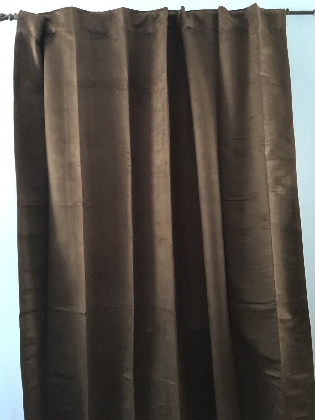 B L Home Brown Insul Dark Back Tab Panel New Complete Room Darkening 56 x 84