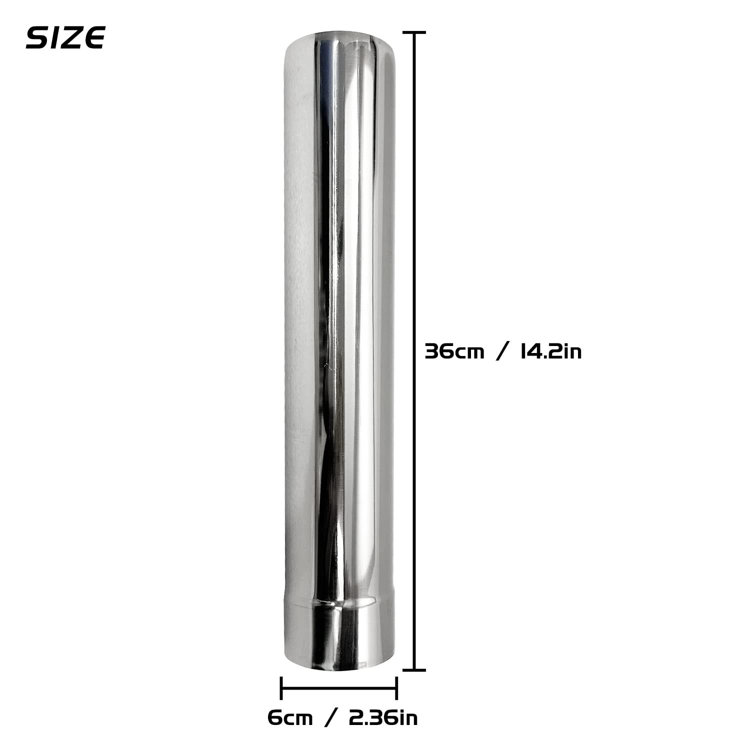 Stove Pipe 2.36 in/6cm * 14.17 in/36cm Wood Stove Pipe Chimney Pipe Wood Stov…
