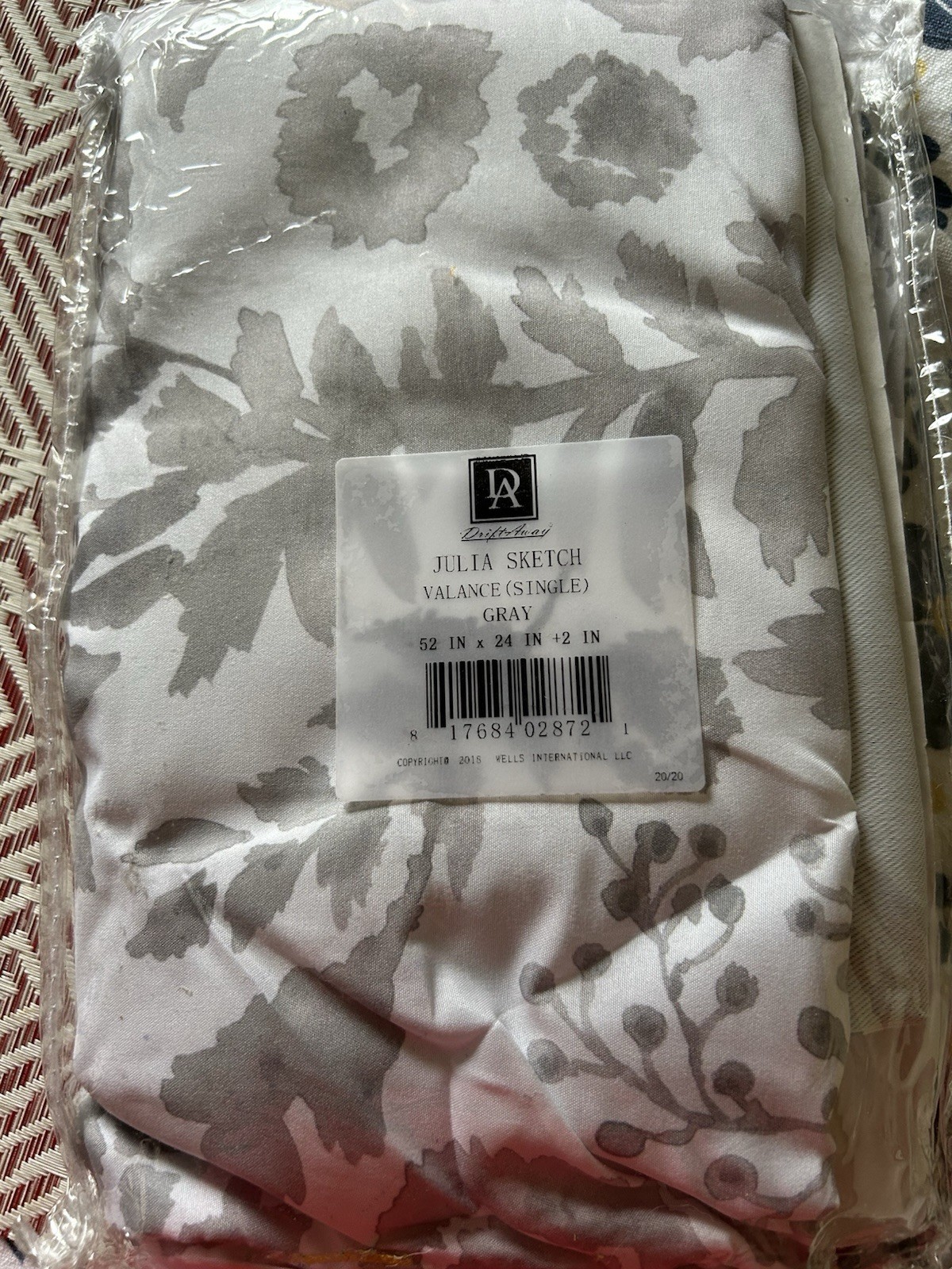 Lined Valance Double Layer Thermal Insulated Room Blackout 52”L X 24”